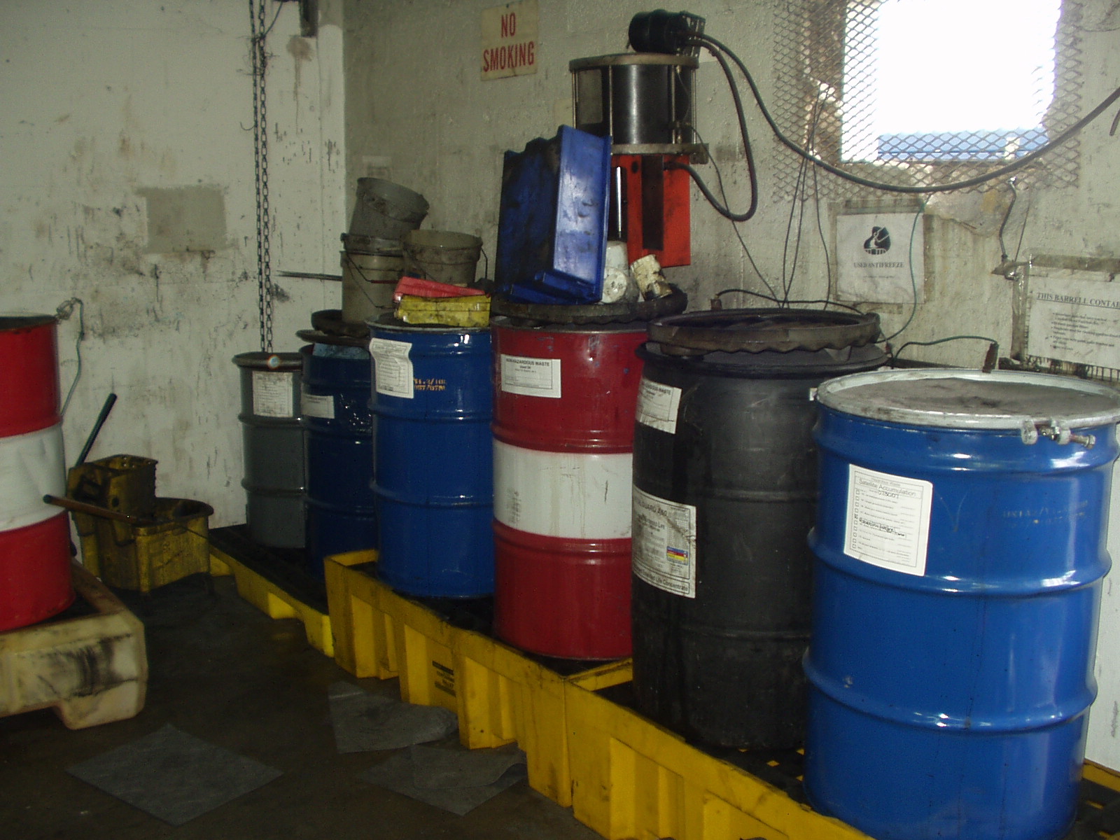 image: drum storage area